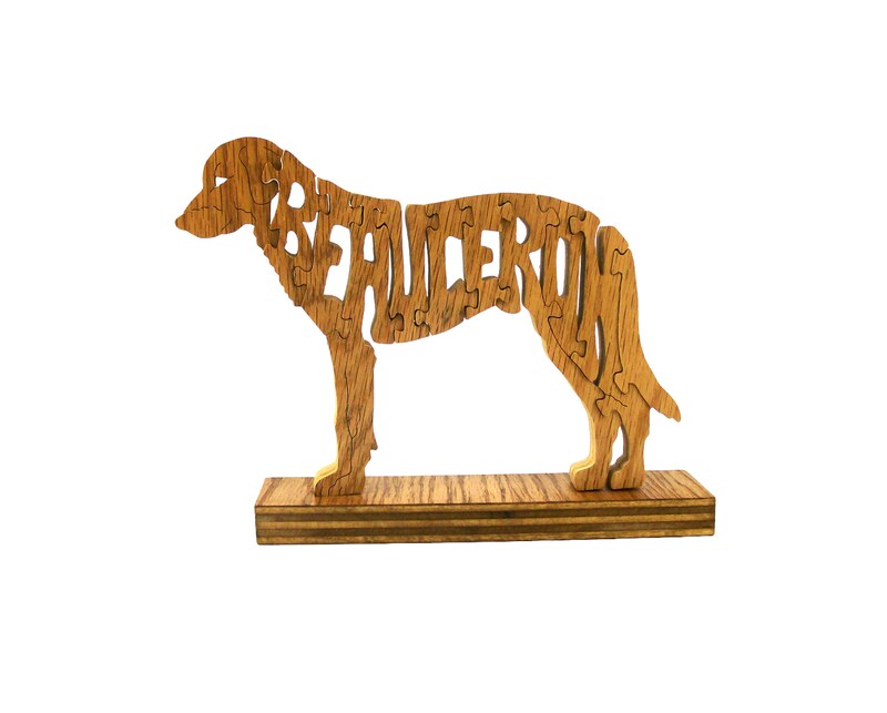 Beauceron Dog puzzle, wooden dog puzzle, dog puzzle, wooden animal
